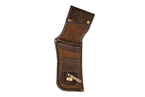 Hip quiver brown black leather