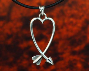 Archers Equipment - Archers Jewellery Love Heart Pendant In Silver