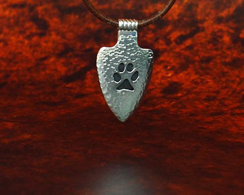 Archers Equipment - Archers Jewellery Wolf Paw Pendant In Silver