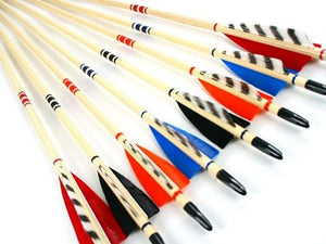 Arrows And Arrow Making,Bows - Wood Target Arrows Deluxe