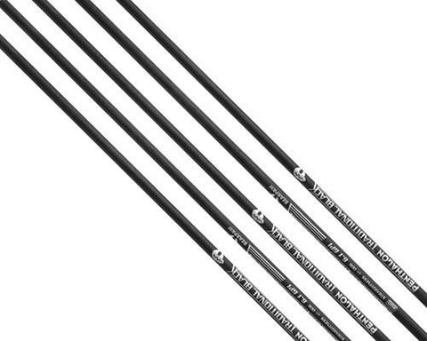 Arrows And Arrow Making - Penthalon Traditional Black Carbon Shafts