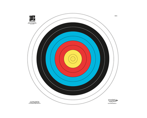 Paper archery target face 60cm Portsmouth FITA